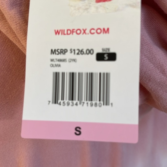 NWT WILDFOX TYE DYE HOODED SLOUCHY ALGODON COTTON PULLOVER PINK OMBRÉ SIZE SM - Picture 10 of 13